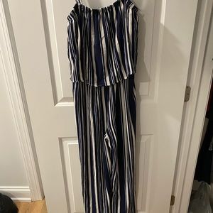Striped jumpsuit